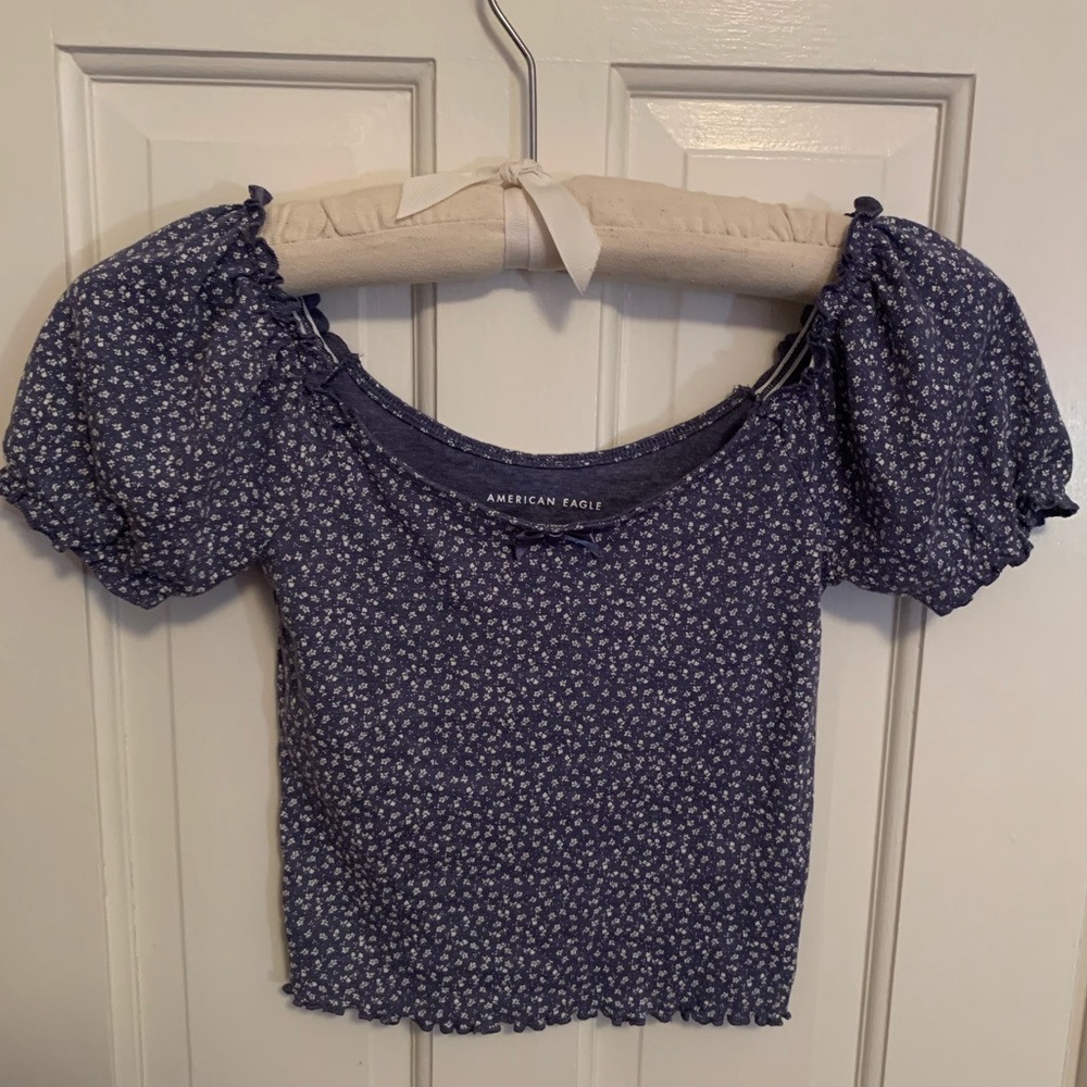 Like New AE Puff-Sleeve Tee - SZ XS